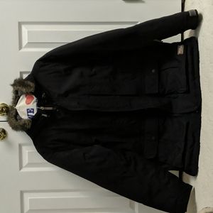 Black Eddie Bauer WeatherEdge Puffy Down Jacket